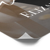 Elegantes Foto Wedding Welcome Poster (Ecke)