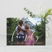 Elegantes Foto Weihnachten (Stehend Vorderseite)