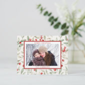 Elegantes Foto Weihnachten (Stehend Vorderseite)