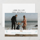 Elegantes Foto Weihnachten (Vorne/Hinten)