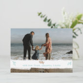 Elegantes Foto Weihnachten (Stehend Vorderseite)