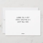 Elegantes Foto Weihnachten (Rückseite)