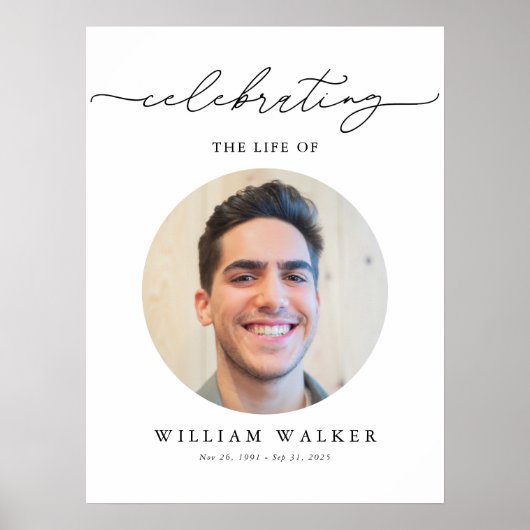 Elegantes Foto - Willkommen Poster (Vorne)