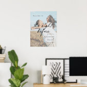 Elegantes Foto Willkommensschild 'The Night Before Poster (Heimbüro)