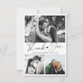 Elegantes Foto zum Jubiläum Dankeskarte (Vorderseite)