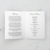 Elegantes Foto zur Beerdigung der Flora Programm (Innenseite)