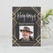 Elegantes Foto zur Beerdigung des Gedächtnisses Programm (Stehend Vorderseite)