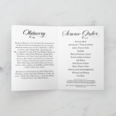 Elegantes Foto zur Beerdigung des Gedächtnisses Programm (Innenseite)