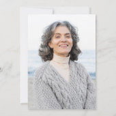 Elegantes Foto zur Beerdigung des Lebens durch die Einladung (Rückseite)