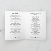 Elegantes Foto zur Beerdigung des Lebens Programm (Innenseite)