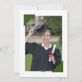 Elegantes Foto zur Blumenstuhlzeit Feiertagskarte (Rückseite)