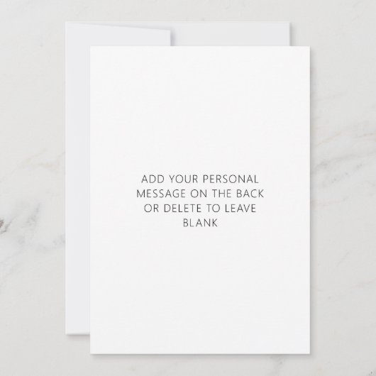 Elegantes Foto zur Minimalistischen Trauzeugin Einladung (Rückseite)