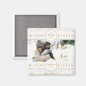 Elegantes Foto zur Weihnachtszeit-Liebe Magnet (Vorderseite/Rückseite)