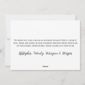 Elegantes FotoCollage Happy New Year Feiertagskarte (Rückseite)