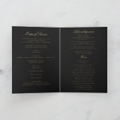 Elegantes Fotogedenkprogramm zum Feiern des Lebens Karte (Innenseite)