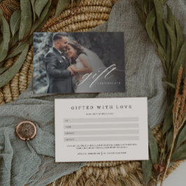 Elegantes Fotografie-Geschenkgutschein