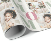 Elegantes Fotomaterial zum Muttertag Geschenkpapier (Rolleneckpunkt)