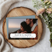 Elegantes Frame-Foto-Overlay Save the Date