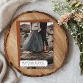 Elegantes Frame-Foto-Overlay Save the Date