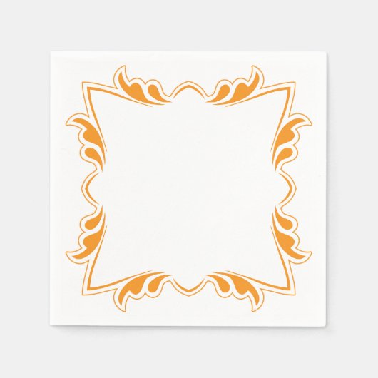 Elegantes Framework Design Napkins Serviette (Vorderseite)