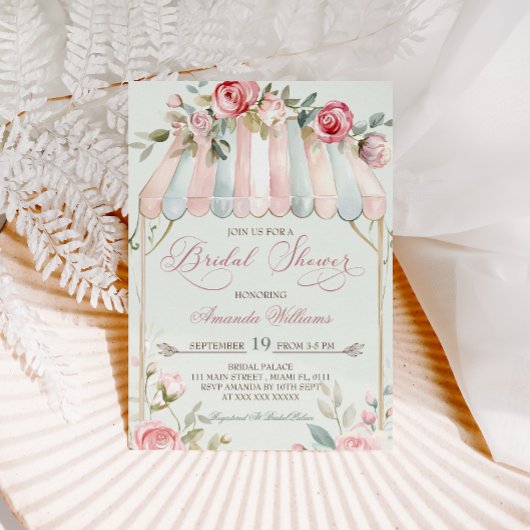 Elegantes französisches Brautparty Einladung