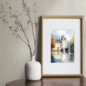 Elegantes französisches Castle Poster