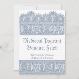 Elegantes französisches Mittelalterliches Banquet RSVP Karte