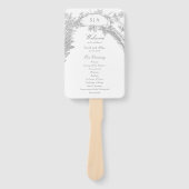 Elegantes französisches Rokoko-Floral-Programm Fächer (Vorderseite)