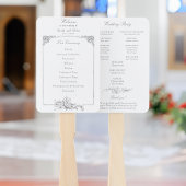 Elegantes französisches Rokoko-Floral-Programm Fächer