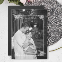 Elegantes französisches Rokoko Foto Save the Date