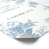 Elegantes französisches Städtchen Florenz Hochzeit Poster (Ecke)