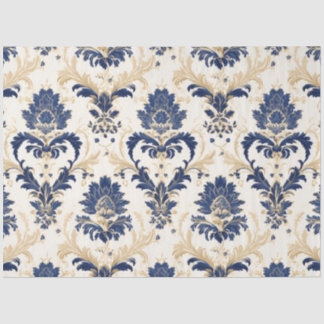 Elegantes französisches Vintage-Damask-Dekor-Papie Seidenpapier