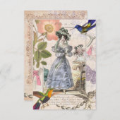 Elegantes französisches Vintages Paris-Brautparty Einladung (Vorne/Hinten)