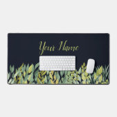 Elegantes Friedliches Dekoratives Sommer-Blätter Schreibtischunterlage (Tastatur & Maus)