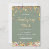 Elegantes Friendsgiving Dinner Einladung (Vorderseite)