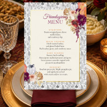 Elegantes Friendsgiving-Kürbis- und Blumendinner-M