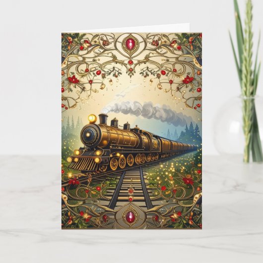 Elegantes Frohe Weihnachten Viktorianische Nostalg (Vorderseite)