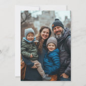 Elegantes fröhliches Foto im Pine Forest Feiertagskarte (Rückseite)