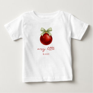 Elegantes fröhliches kleines Weihnachten Cute Baby T-shirt