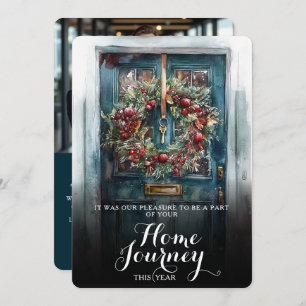 Elegantes Front Door Realtor Logo Foto Weihnachten