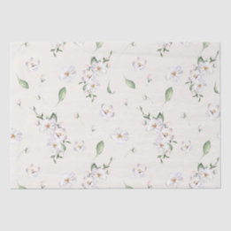 Elegantes Frühlings-Aquarell-Blumenmuster Seidenpapier