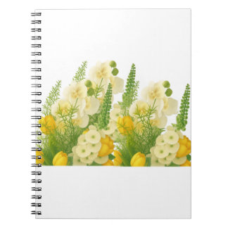 Elegantes Frühlingsblumenbouquet  Notizblock
