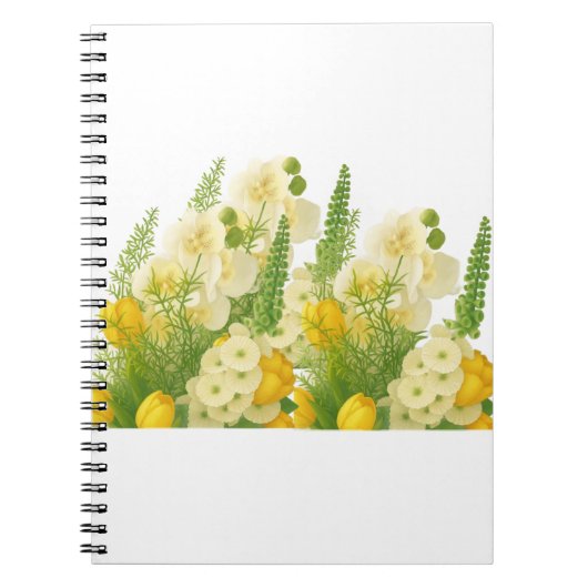 Elegantes Frühlingsblumenbouquet Notizblock (Vorderseite)