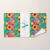 Elegantes Frühlingsfarben-Handtuch-Set Badhandtuch Set (Handtuch)