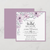 Elegantes Frühlingsfloral-Brautparty Einladung (Vorne/Hinten)