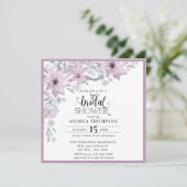 Elegantes Frühlingsfloral-Brautparty Einladung (Stehend Vorderseite)