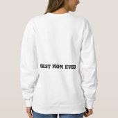 Elegantes Frühlingsmädchen in Blumendress | Wasser Sweatshirt (Rückseite)