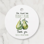 Elegantes Fruit Brunch Perfect Pear Brautparty Geschenkanhänger (Vorderseite)