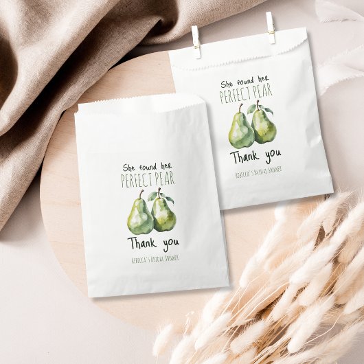 Elegantes Fruit Brunch Perfect Pear Brautparty Geschenktütchen