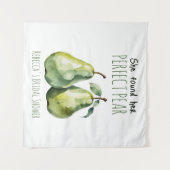 Elegantes Fruit Brunch Perfect Pear Brautparty Wandteppich (Vorderseite (Horizontal))